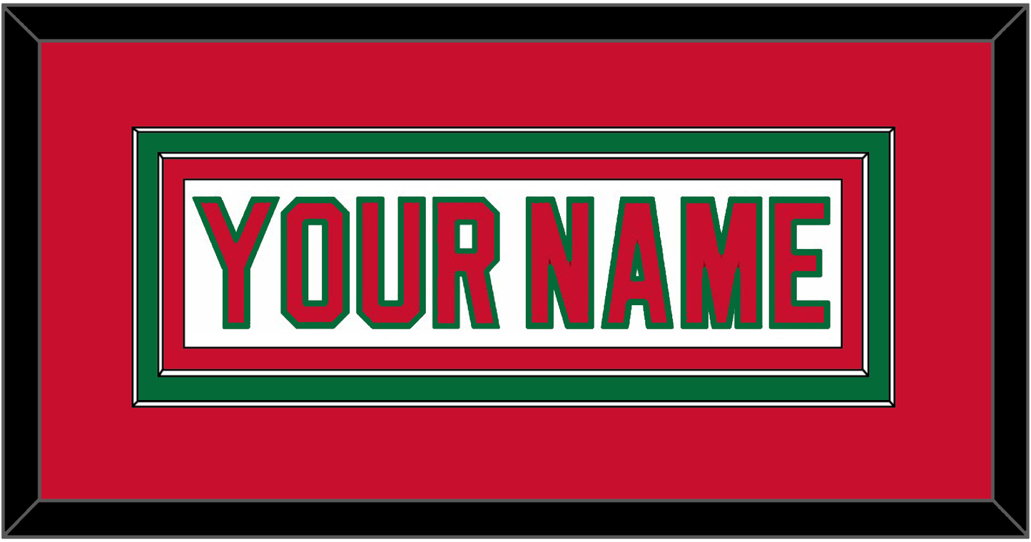 New Jersey Nameplate - Home White (1982-1992) - Signature Tier 2