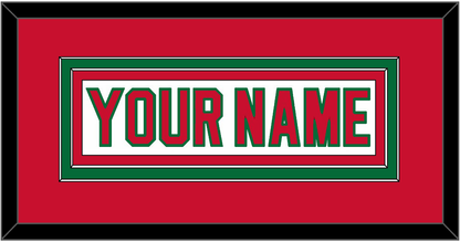 New Jersey Nameplate - Home White (1982-1992) - Signature Tier 2