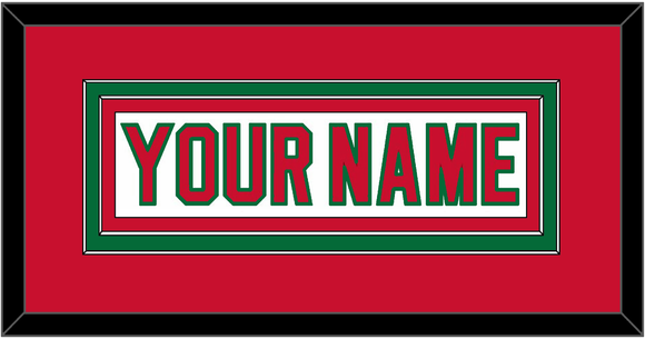 New Jersey Nameplate - Heritage White - Double Mat 2