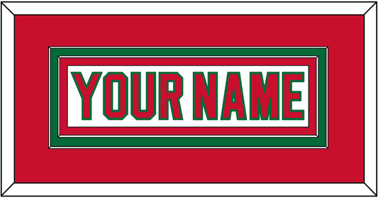 New Jersey Nameplate - Home White (1982-1992) - Signature Tier 2