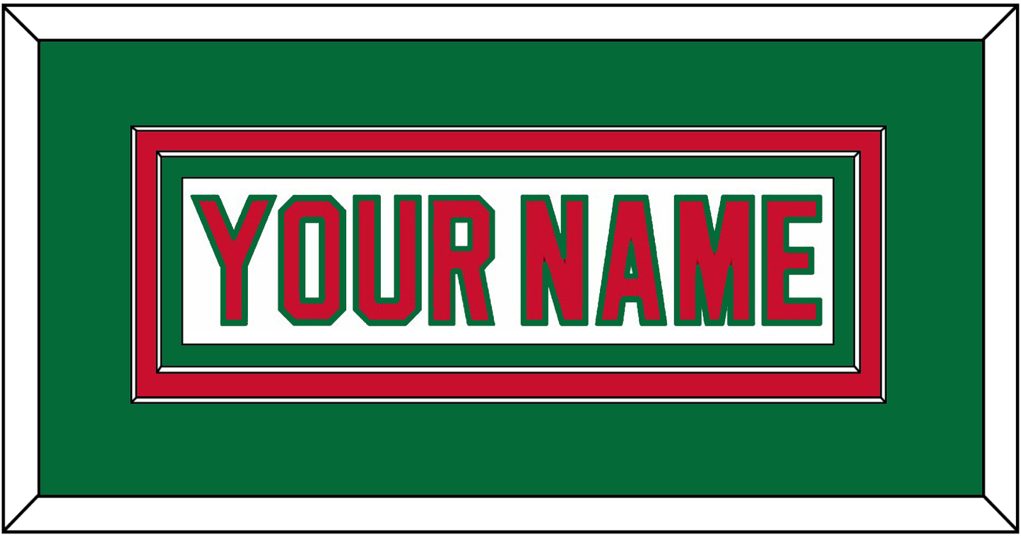 New Jersey Nameplate - Home White (1982-1992) - Signature Tier 3