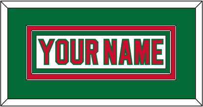 New Jersey Nameplate - Home White (1982-1992) - Signature Tier 3