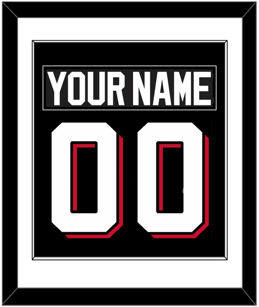 New Jersey Nameplate & Number (Back) Combined - Alternate Black - Essential Tier 1