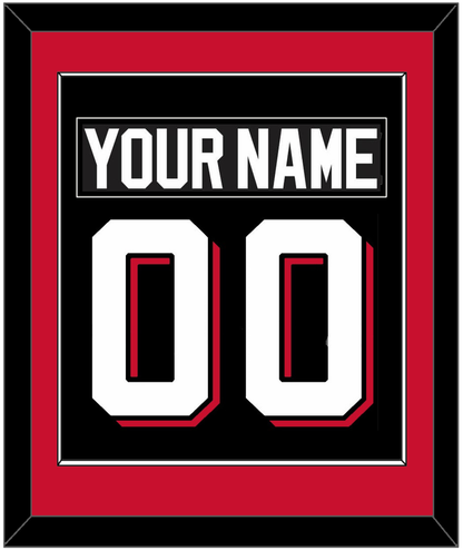 New Jersey Nameplate & Number (Back) Combined - Alternate Black - Essential Tier 2
