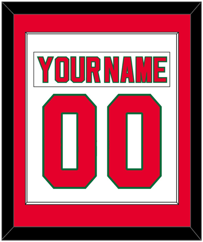 New Jersey Nameplate & Number (Back) Combined - Home White (1982-1992) - Essential Tier 1