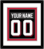New Jersey Nameplate & Number (Back) Combined - Alternate Black - Double Mat 1