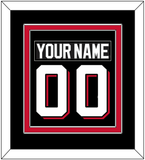 New Jersey Nameplate & Number (Back) Combined - Alternate Black - Double Mat 2