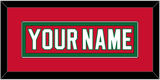 New Jersey Nameplate - Road Red (1982-1992) - Single Mat 2
