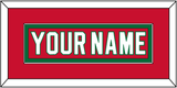 New Jersey Nameplate - Road Red (1982-1992) - Single Mat 2