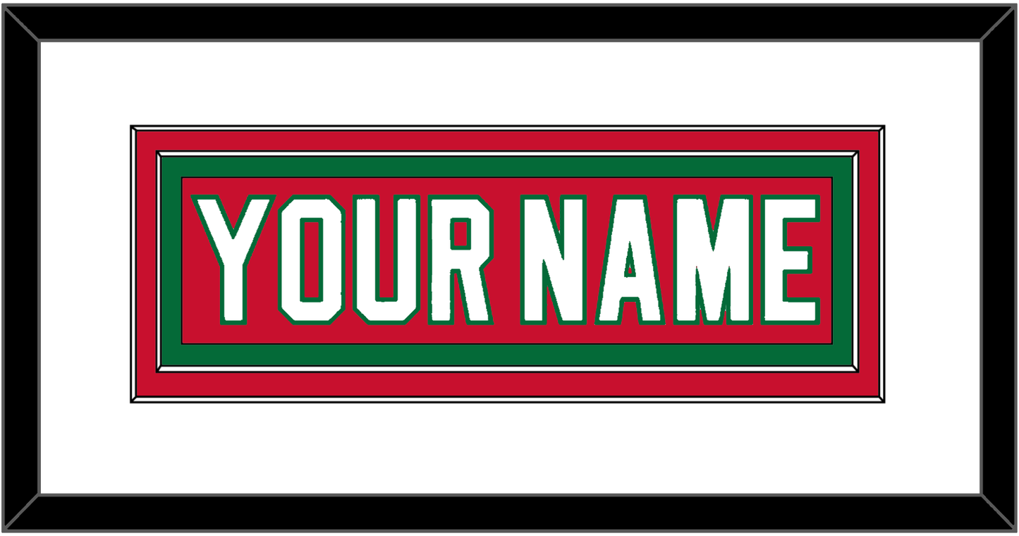 New Jersey Nameplate - Heritage Red (2010-2017) - Signature Tier 1