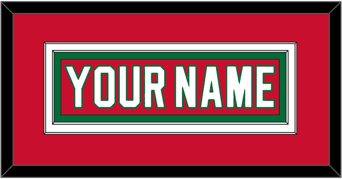 New Jersey Nameplate - Heritage Red (2010-2017) - Signature Tier 2