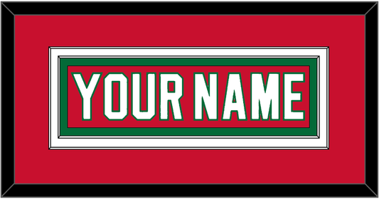 New Jersey Nameplate - Heritage Red (2010-2017) - Signature Tier 2