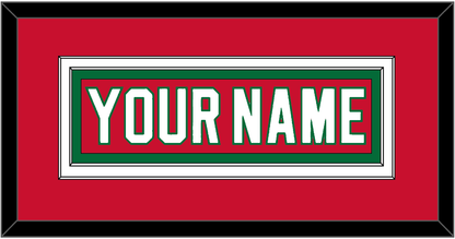 New Jersey Nameplate - Road Red (1982-1992) - Signature Tier 2