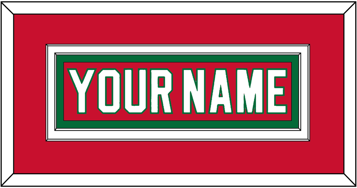 New Jersey Nameplate - Heritage Red (2010-2017) - Signature Tier 2