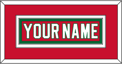 New Jersey Nameplate - Heritage Red (2010-2017) - Signature Tier 2