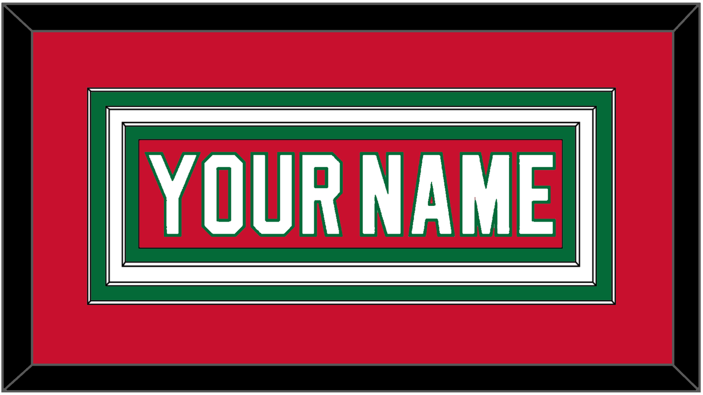 New Jersey Nameplate - Road Red (1982-1992) - Premier Tier 1