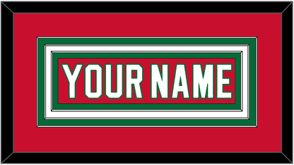 New Jersey Nameplate - Road Red (1982-1992) - Premier Tier 1