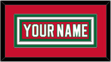 New Jersey Nameplate - Road Red (1982-1992) - Triple Mat 1