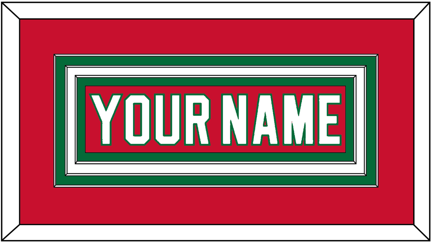 New Jersey Nameplate - Road Red (1982-1992) - Premier Tier 1