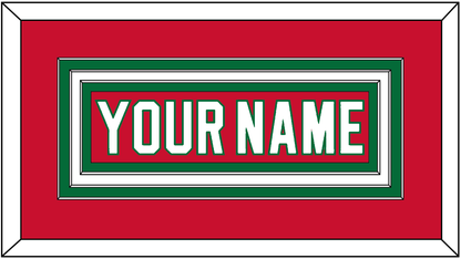 New Jersey Nameplate - Road Red (1982-1992) - Premier Tier 1