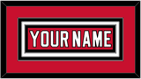 New Jersey Nameplate - Home Red- Triple Mat 1