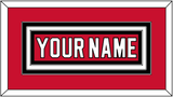 New Jersey Nameplate - Road Red (1992-2007) - Triple Mat 1