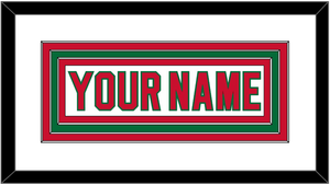 New Jersey Nameplate - Heritage White - Triple Mat 1