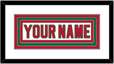 New Jersey Nameplate - Heritage White - Triple Mat 1