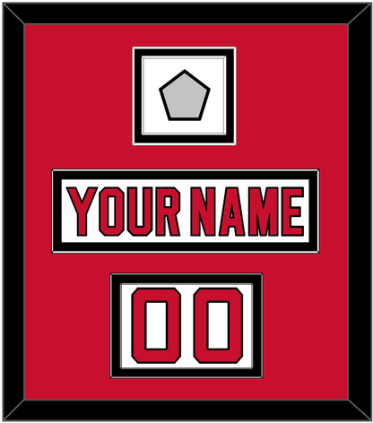 New Jersey Nameplate, Number (Shoulder) & 1995 Stanley Cup Champions Patch - Home White (1992-2007) - Signature Tier 2