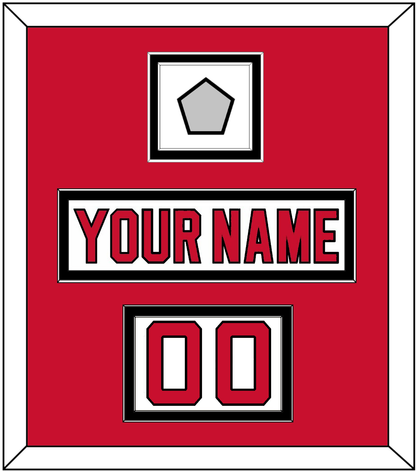 New Jersey Nameplate, Number (Shoulder) & Stanley Cup Finals Patch - Home White (1992-2007) - Signature Tier 2
