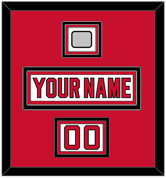 New Jersey Nameplate, Number (Shoulder) & Stanley Cup Finals Patch - Home White (1992-2007) - Premier Tier 2