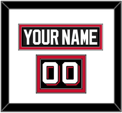 New Jersey Nameplate & Number (Shoulder) - Alternate Black - Signature Tier 1