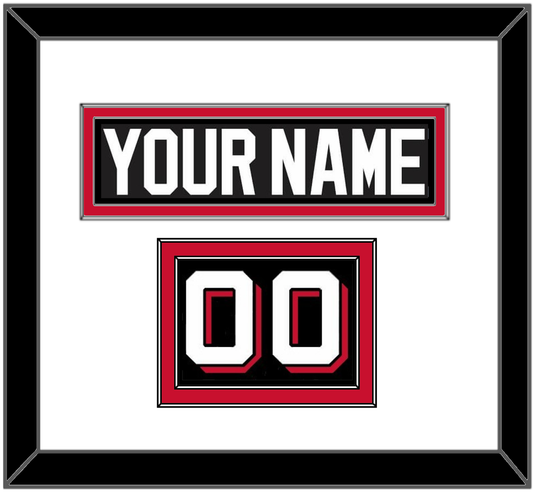 New Jersey Nameplate & Number (Shoulder) - Alternate Black - Signature Tier 1