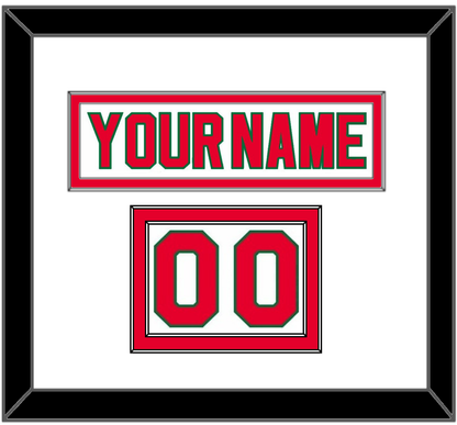 New Jersey Nameplate & Number (Shoulder) - Home White (1982-1992) - Signature Tier 1