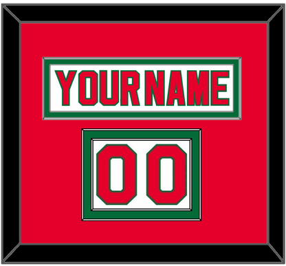 New Jersey Nameplate & Number (Shoulder) - Home White (1982-1992) - Signature Tier 2