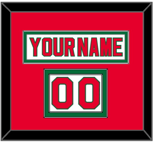 New Jersey Nameplate & Number (Shoulder) - Home White (1982-1992) - Signature Tier 2