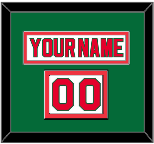 New Jersey Nameplate & Number (Shoulder) - Home White (1982-1992) - Signature Tier 3