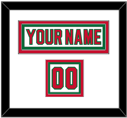 New Jersey Nameplate & Number (Shoulder) - Heritage White - Premier Tier 1