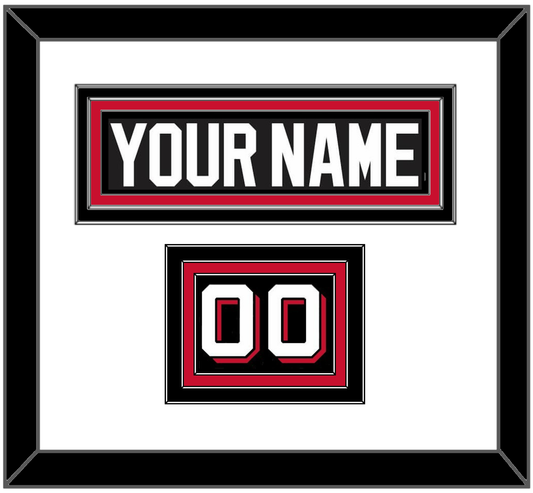 New Jersey Nameplate & Number (Shoulder) - Alternate Black - Premier Tier 1