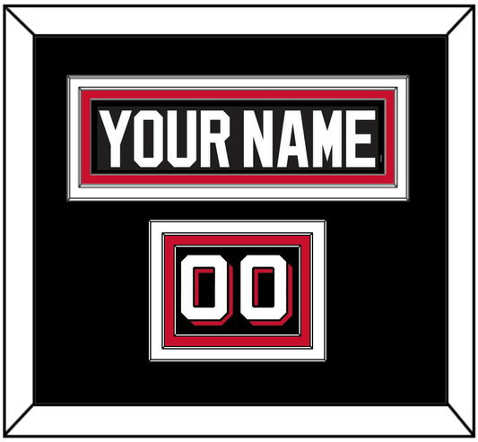 New Jersey Nameplate & Number (Shoulder) - Alternate Black - Premier Tier 2