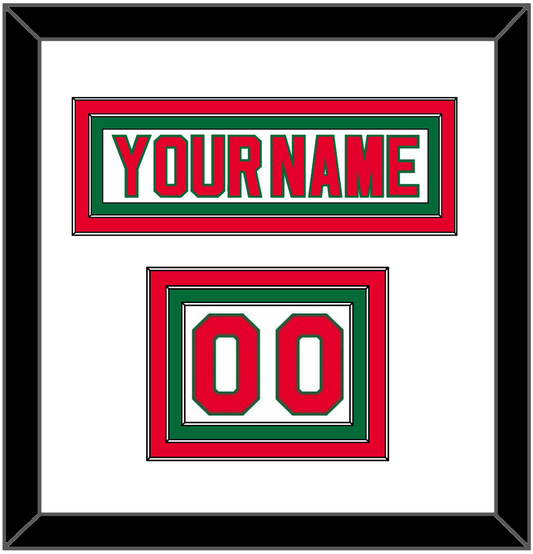 New Jersey Nameplate & Number (Shoulder) - Home White (1982-1992) - Premier Tier 1