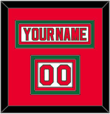 New Jersey Nameplate & Number (Shoulder) - Home White (1982-1992) - Premier Tier 2