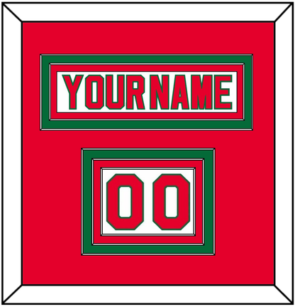 New Jersey Nameplate & Number (Shoulder) - Home White (1982-1992) - Premier Tier 2