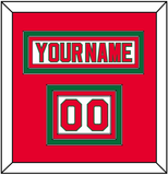 New Jersey Nameplate & Number (Shoulder) - Home White (1982-1992) - Triple Mat 2