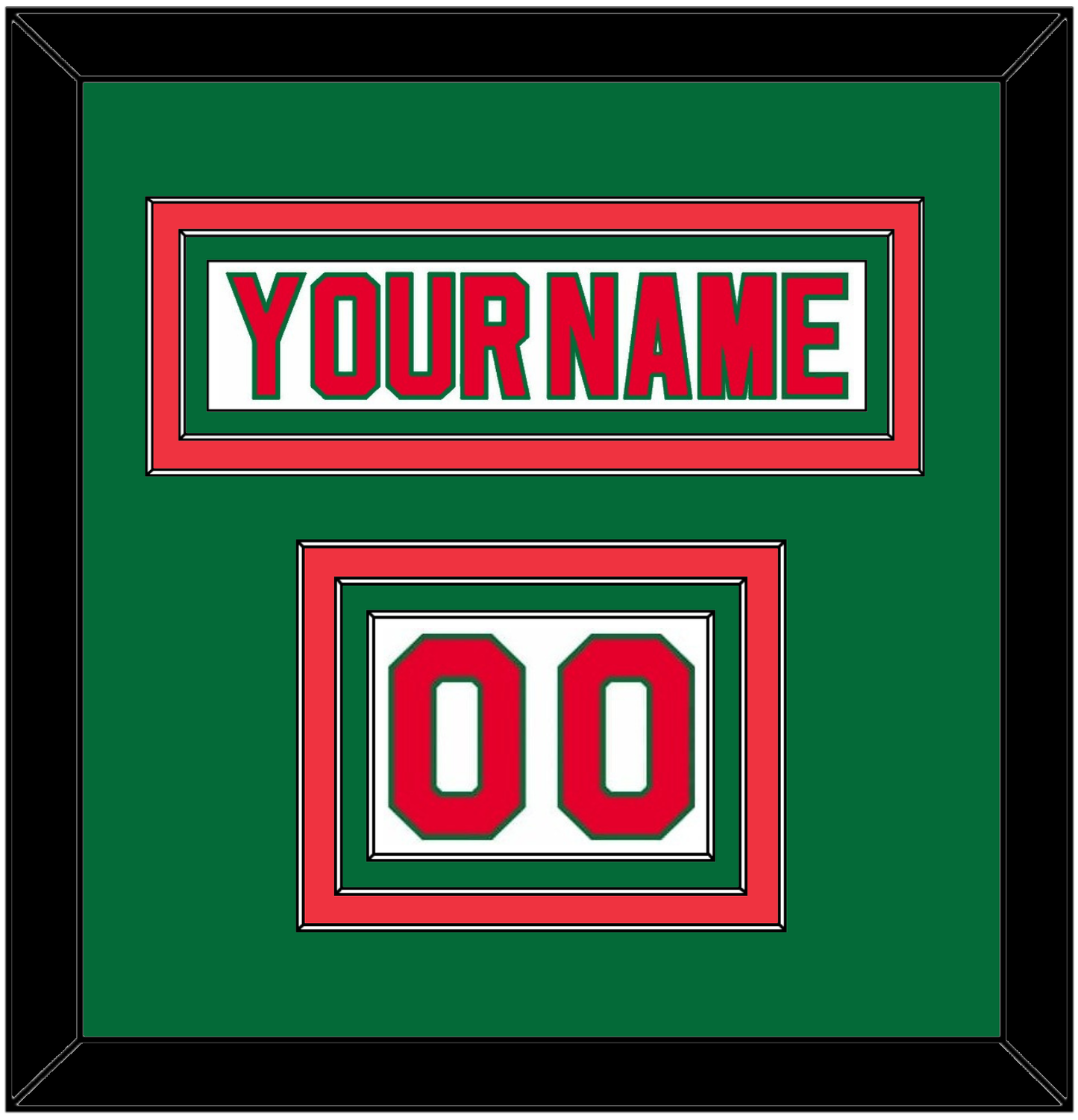 New Jersey Nameplate & Number (Shoulder) - Home White (1982-1992) - Premier Tier 3