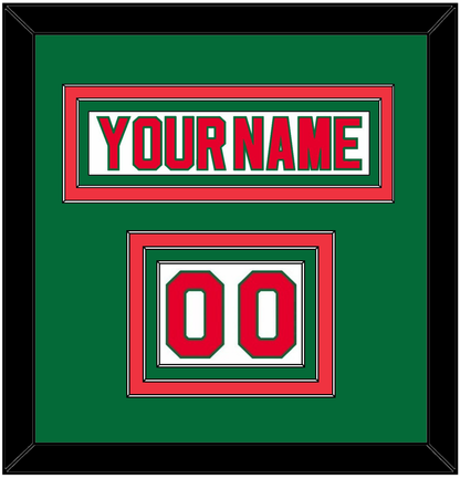 New Jersey Nameplate & Number (Shoulder) - Home White (1982-1992) - Premier Tier 3