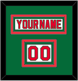 New Jersey Nameplate & Number (Shoulder) - Home White (1982-1992) - Triple Mat 3