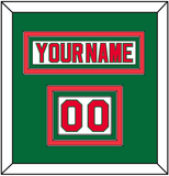 New Jersey Nameplate & Number (Shoulder) - Home White (1982-1992) - Triple Mat 3