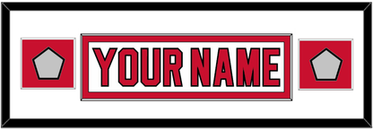 New Jersey Nameplate & 2 Stanley Cup Finals Patches - Home White (1992-2007) - Essential Tier 2