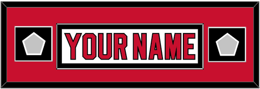 New Jersey Nameplate & 2 Stanley Cup Finals Patches - Home White (1992-2007) - Essential Tier 4